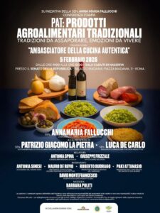 Il 5 febbraio in Senato un confronto sui Prodotti Agroalimentari Tradizionali (PAT)