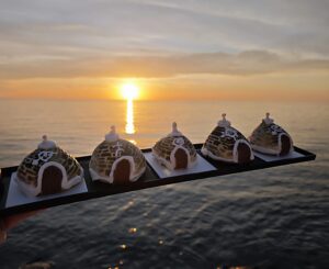 Il sospiro biscegliese a forma di trullo: la risposta del pasticcere Nicola Giotti